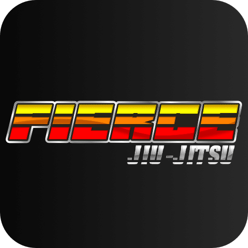 Fierce Jiu-Jitsu School Logo With Black Background